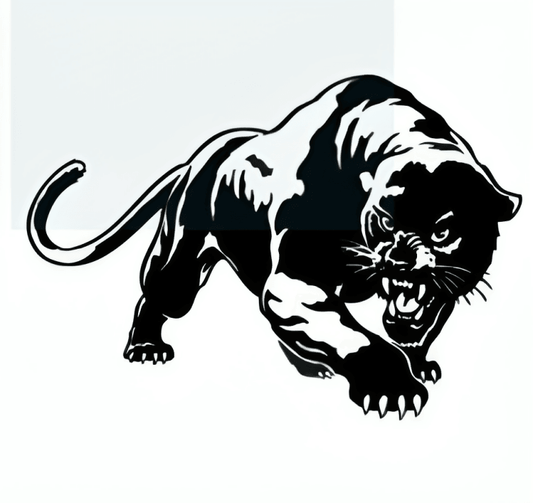 20x13cm Panther Car Body Decal Car Stickers Motorcycle Decorations Black/White Car Accessories - ValueBox