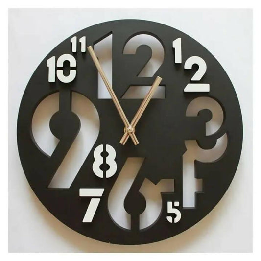 Wooden Wall Clock Stylish Design Home Decoration Wall Hanging Clock. New Acrylic DIY Wooden Wall Clocks For Gifts, 3D Wall Clock For Bedroom, Acrylic Wall Clock, 3D Wooden Wall Clock Stylish Design