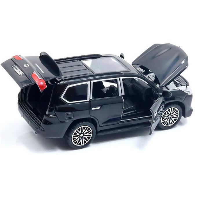 Lexus Land Cruiser Prado - Front Doors & Boot & Hood Open - Size Approx. 5 inch - Black - ValueBox