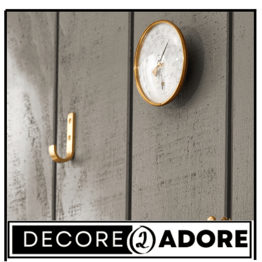 Decore To Adore Customize One Piece , Short Utility Hook Iron Made, Metal Wall Rack With Hooks Modern Hanger, Wall Hook, Black & Gold Color Wall Hooks - ValueBox