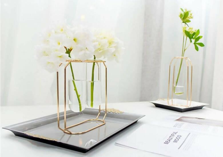 Creative Vase Home Decor Metal Plant Holder Flowers Decoration - ValueBox