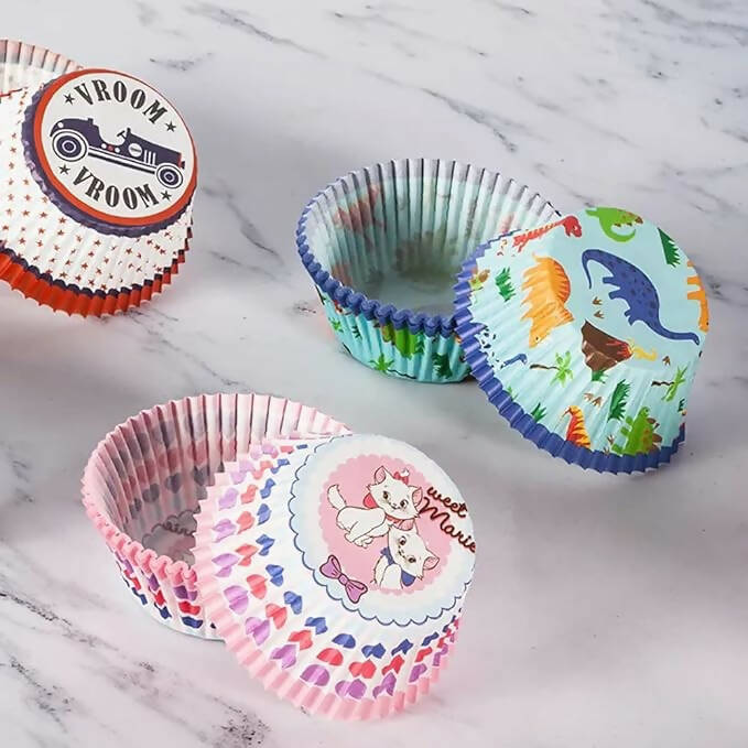 Paper Cake Cups Baking Muffin Paper Cups, for Spring Birthday Easter Holiday and Party Decorations