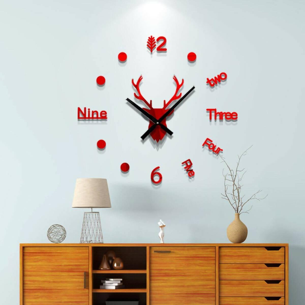 Wooden Wall Clock Animal Wall Clock for Luxury Home Decor - Wall Decoration - ValueBox