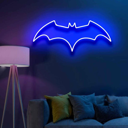 Neon Light Batman Sign - Embrace the Dark Knight with Neon Brilliance