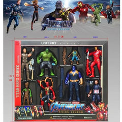 Marvel avengers Legends Series 8pcs action figures set Collectible toys for kids