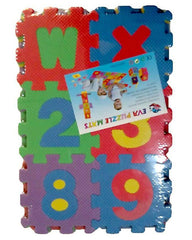 ABC Alphabets Puzzle Foam Floor Mat for Kids (12 x 12 cm tiles) - Multicolor - ValueBox