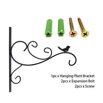 Pack of 5 Metal Wall Hook Bracket for Flower pots/Basket Hanging by (GEP) Green Enterprises Pk