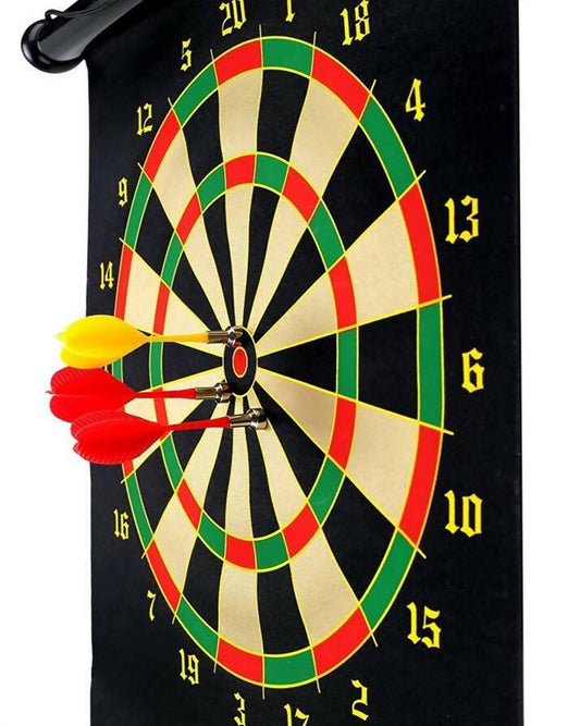 Double Sided Dart Board Professional Magnetic With 6 Darts - ValueBox