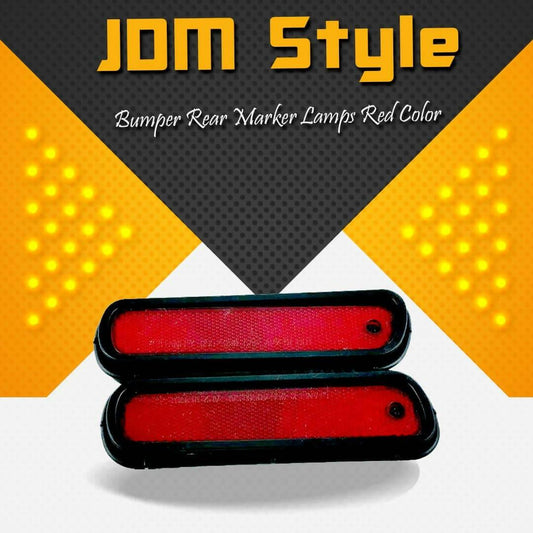 JDM Style Bumper Rear Marker Lamps Red Color